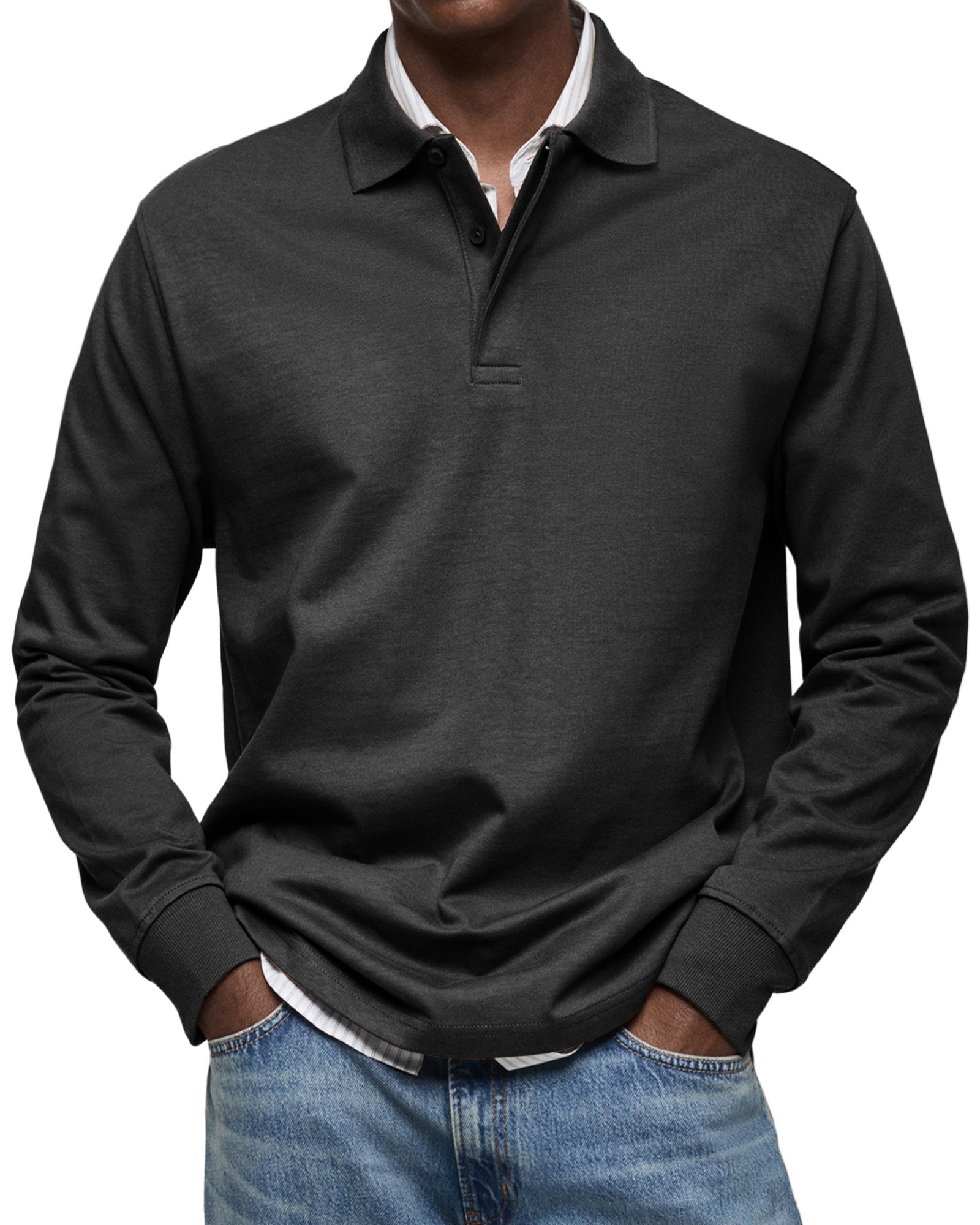 Oliver - T-shirt polo à manches longues