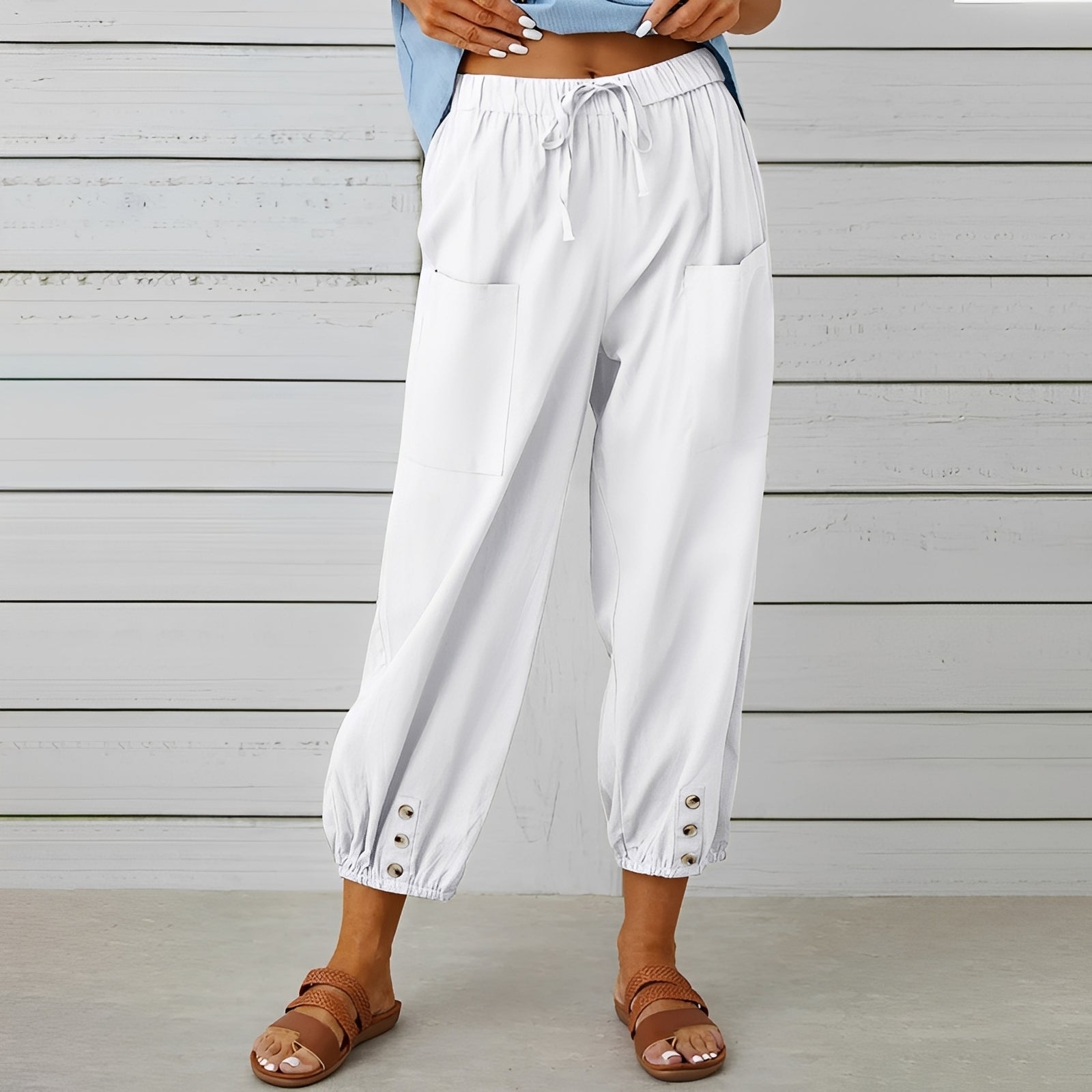 Christa - Pantalon ample, relax et court pour femmes