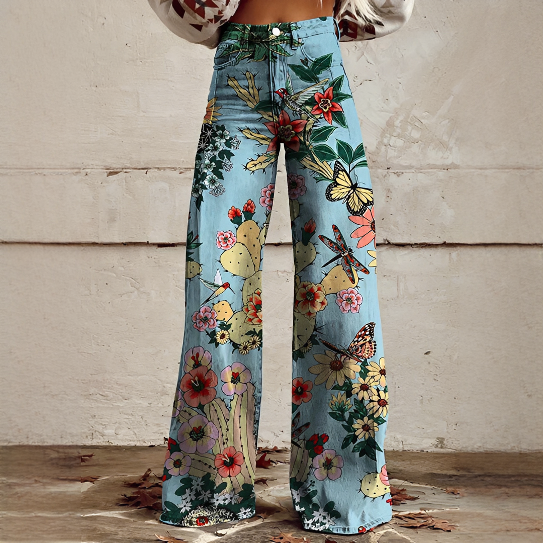 Shannon - Pantalon Large Raffiné