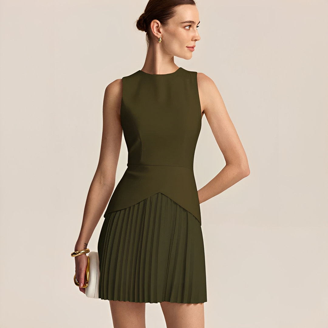 Zetian - Robe mini plissée