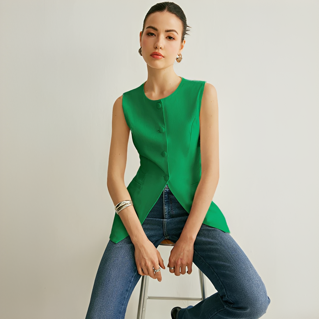 Nyla - Gilet Élégant Sans Manches