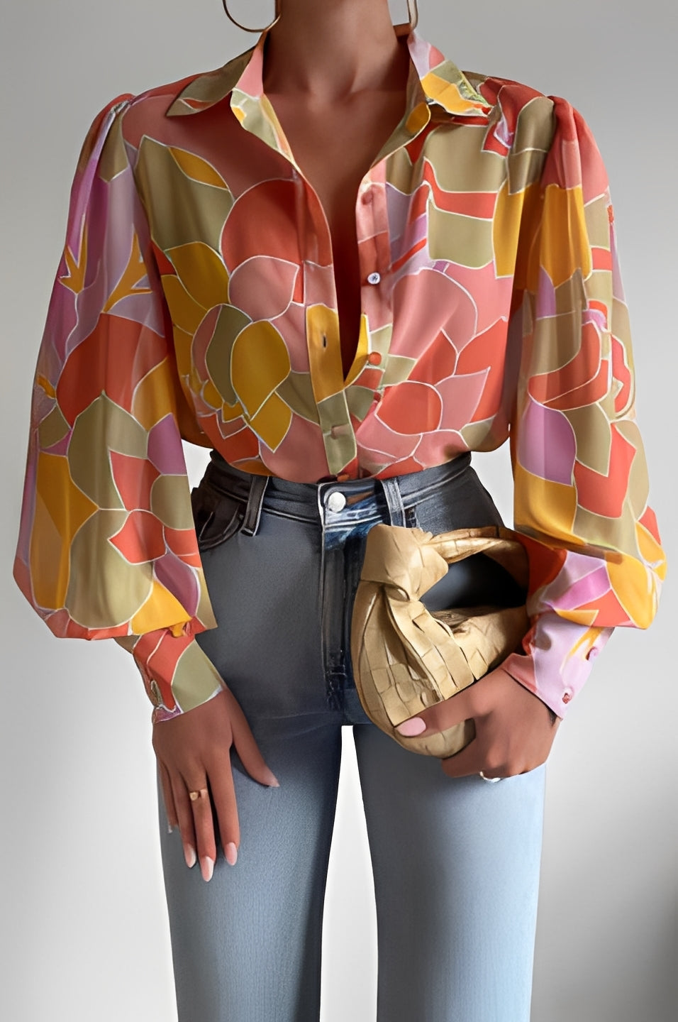 Carla - Blouse élégante pour femme avec manches larges