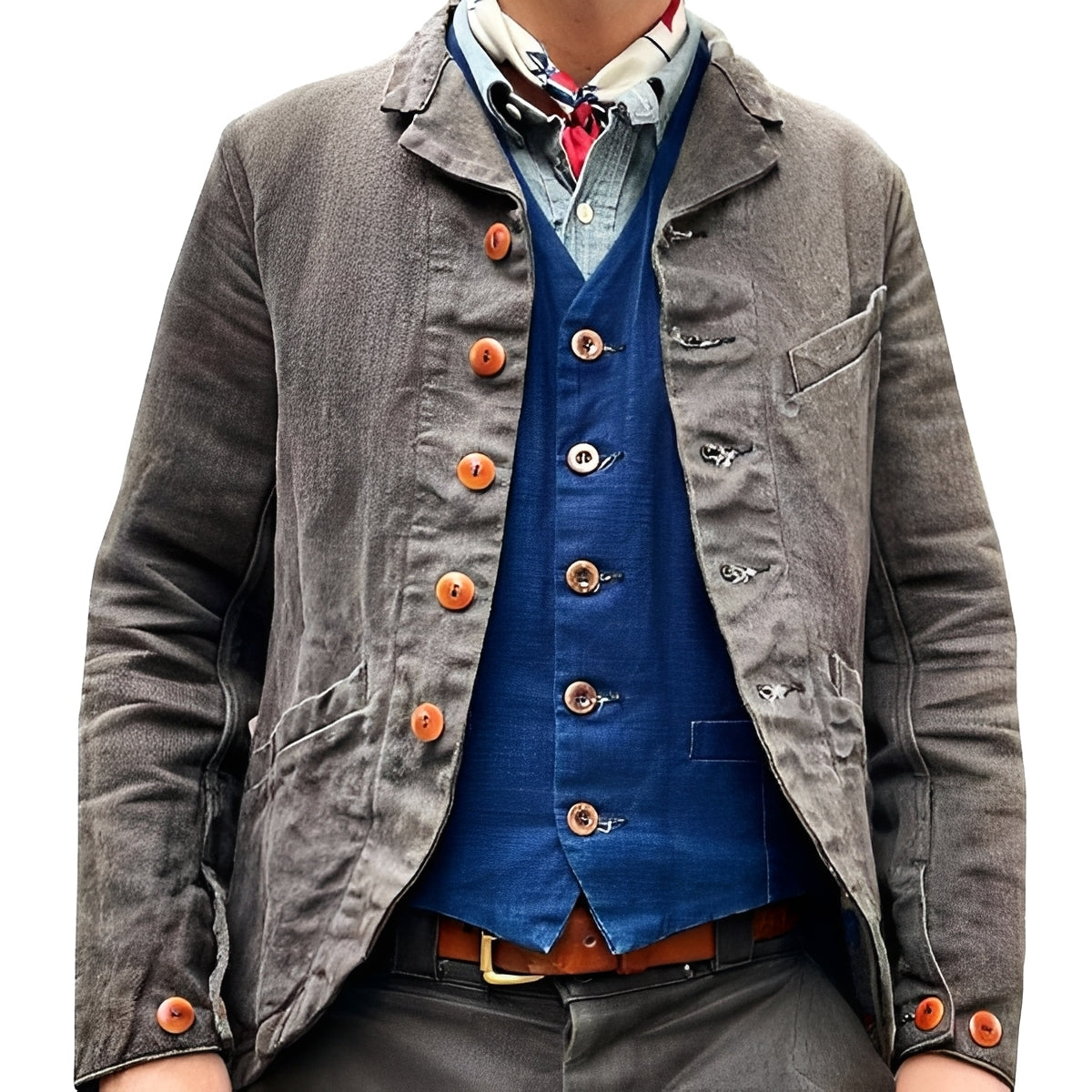 Rick - Veste large avec plusieurs poches