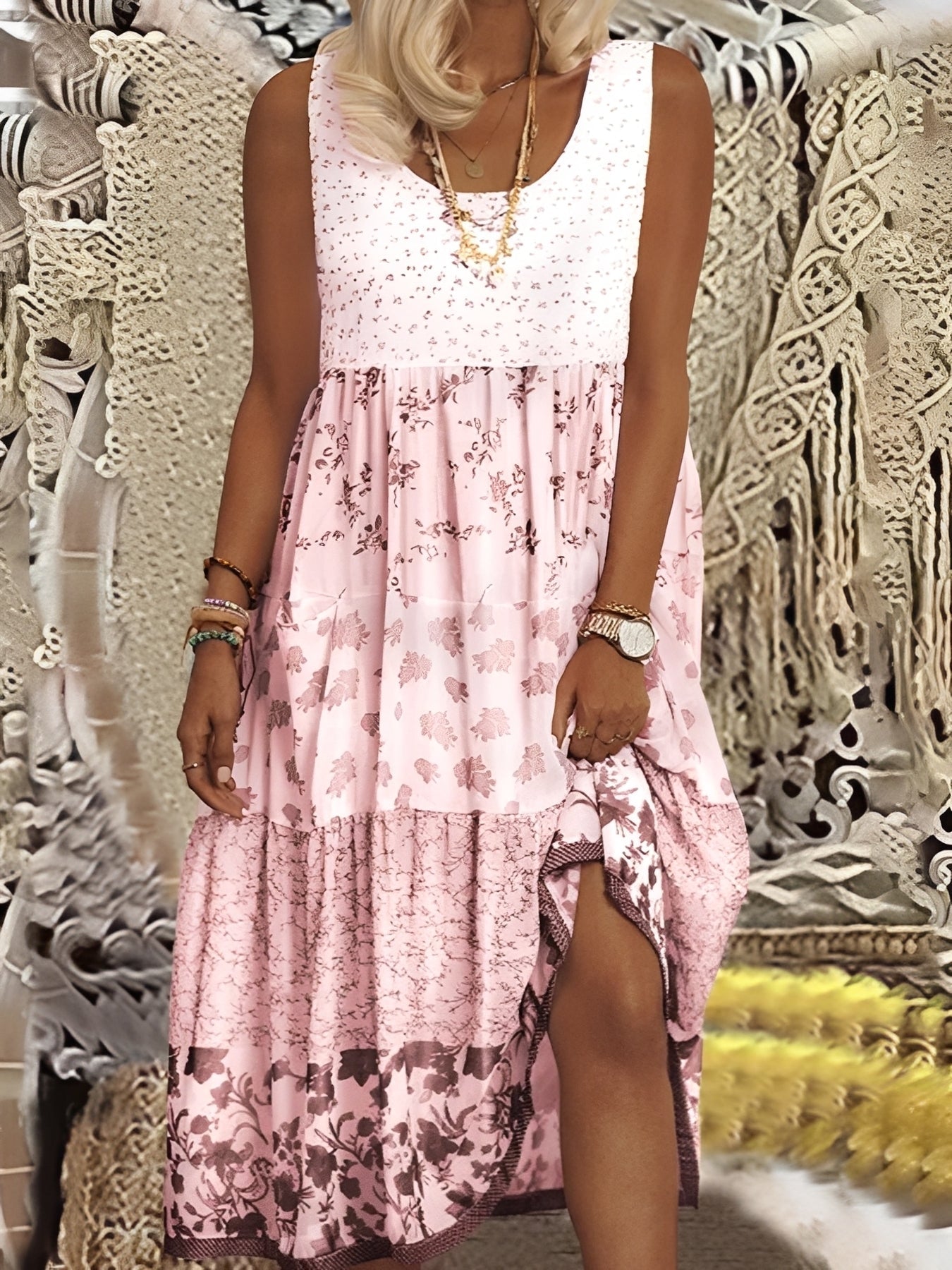 Nancy - Robe Midi Chic Style Bohème