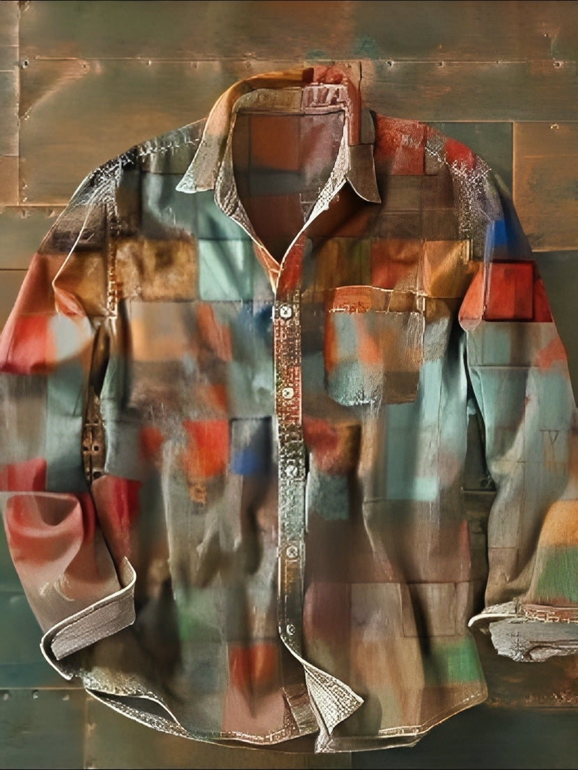 Charles – Chemise homme longue – Vintage et colorée
