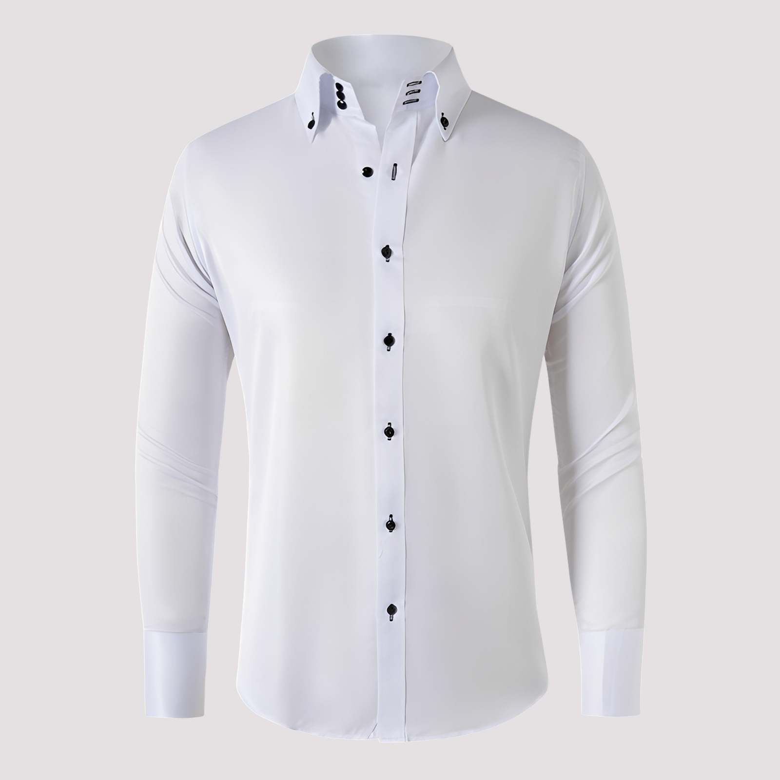 Marco - Chemise homme manches longues, style décontracté