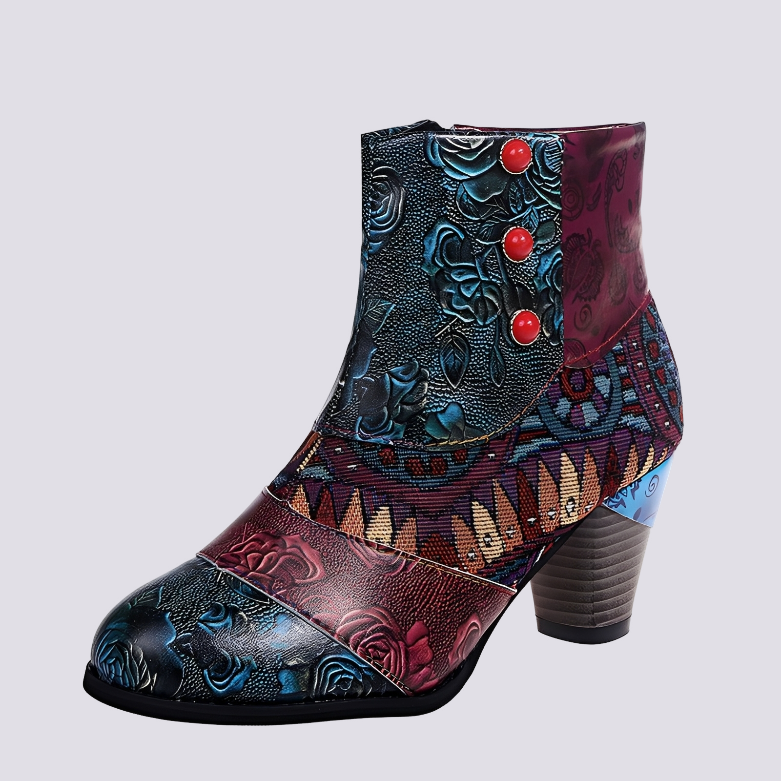 Emma - Bottes bohèmes aux multiples couleurs