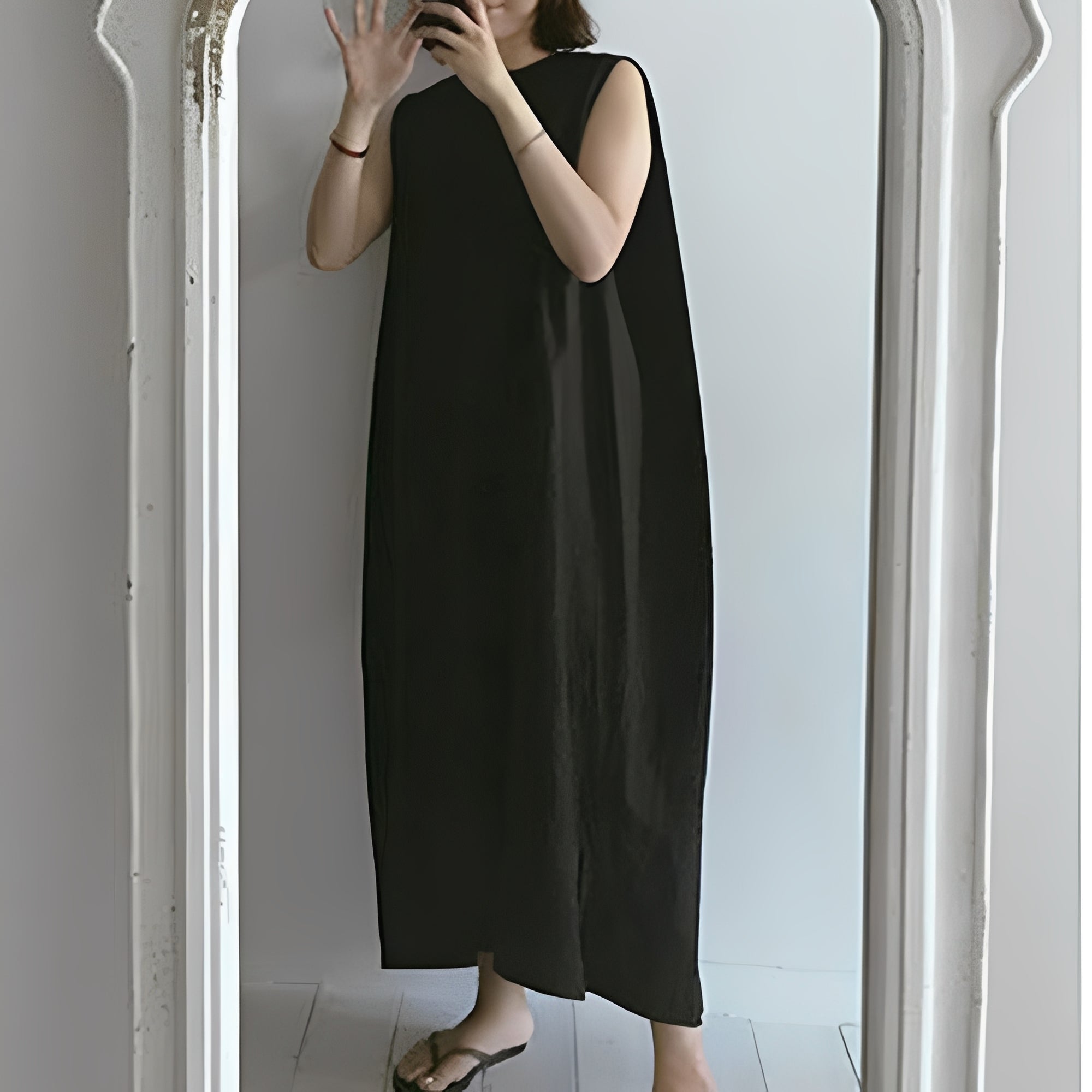 Carly - Robe ample et sans manches, style décontracté pour femmes
