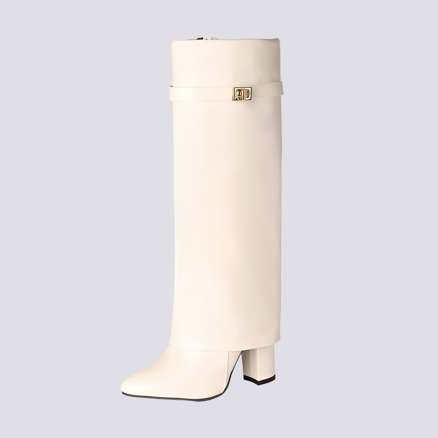 Jacqueline - Bottes Élégantes à Talon Carré