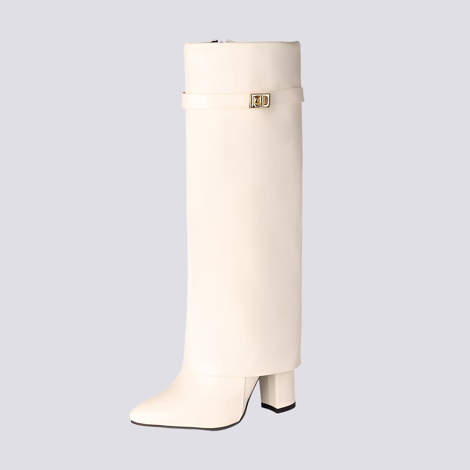 Jacqueline - Bottes Élégantes à Talon Carré