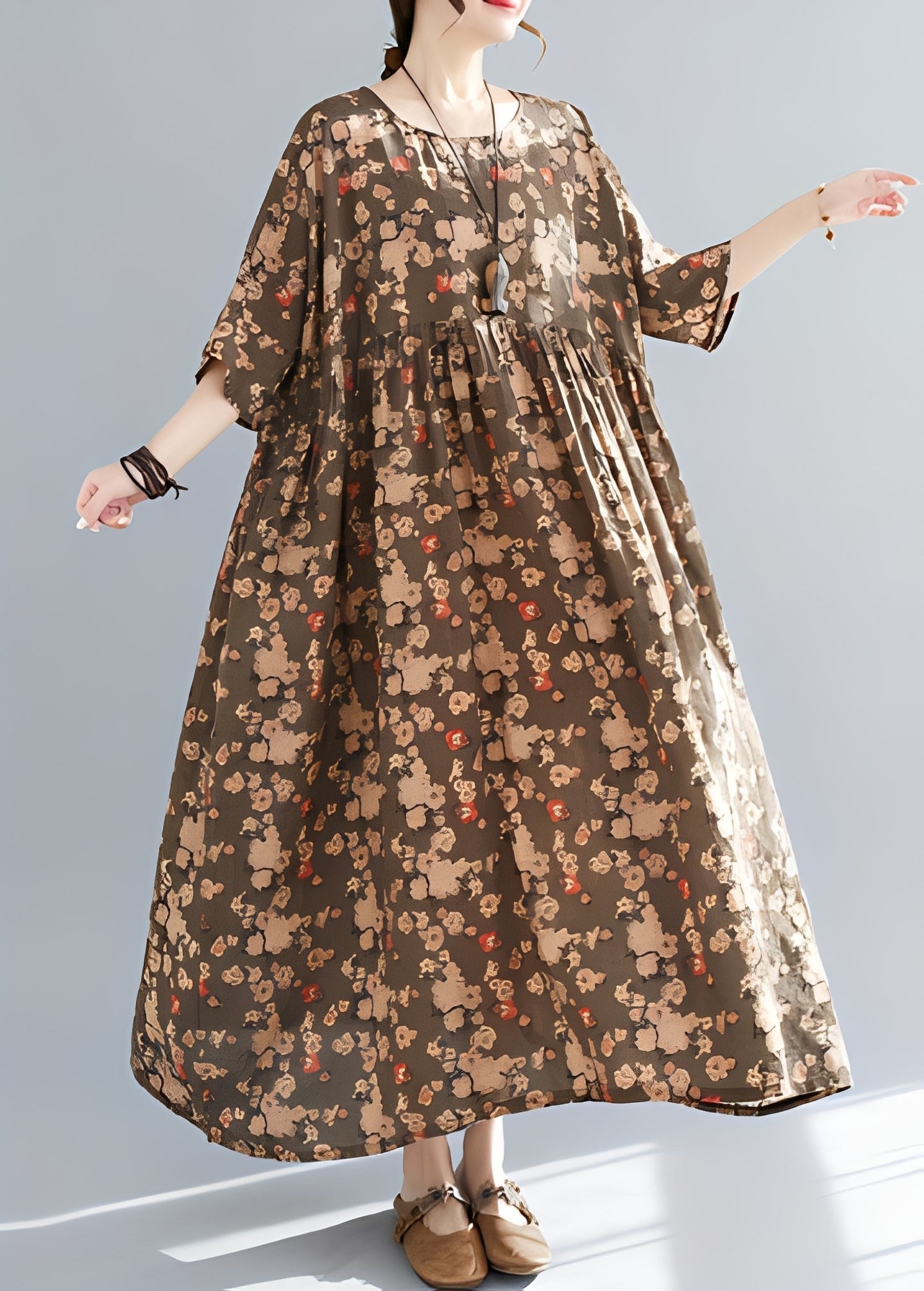Mariam - Robe élégante et ample avec ourlet généreux pour femmes