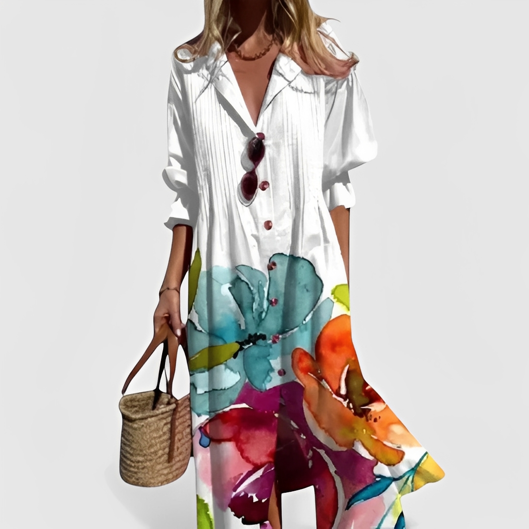 Millie - Robe midi florale stylée