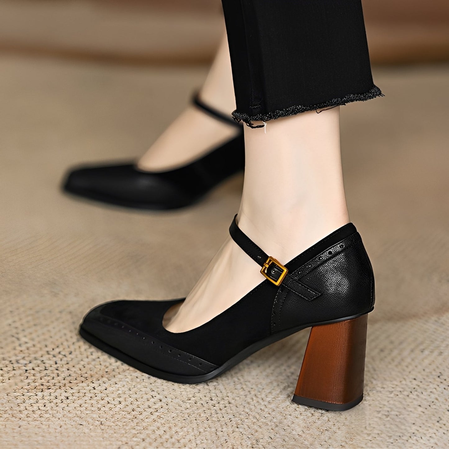 Isha - Chaussures élégantes à talons larges