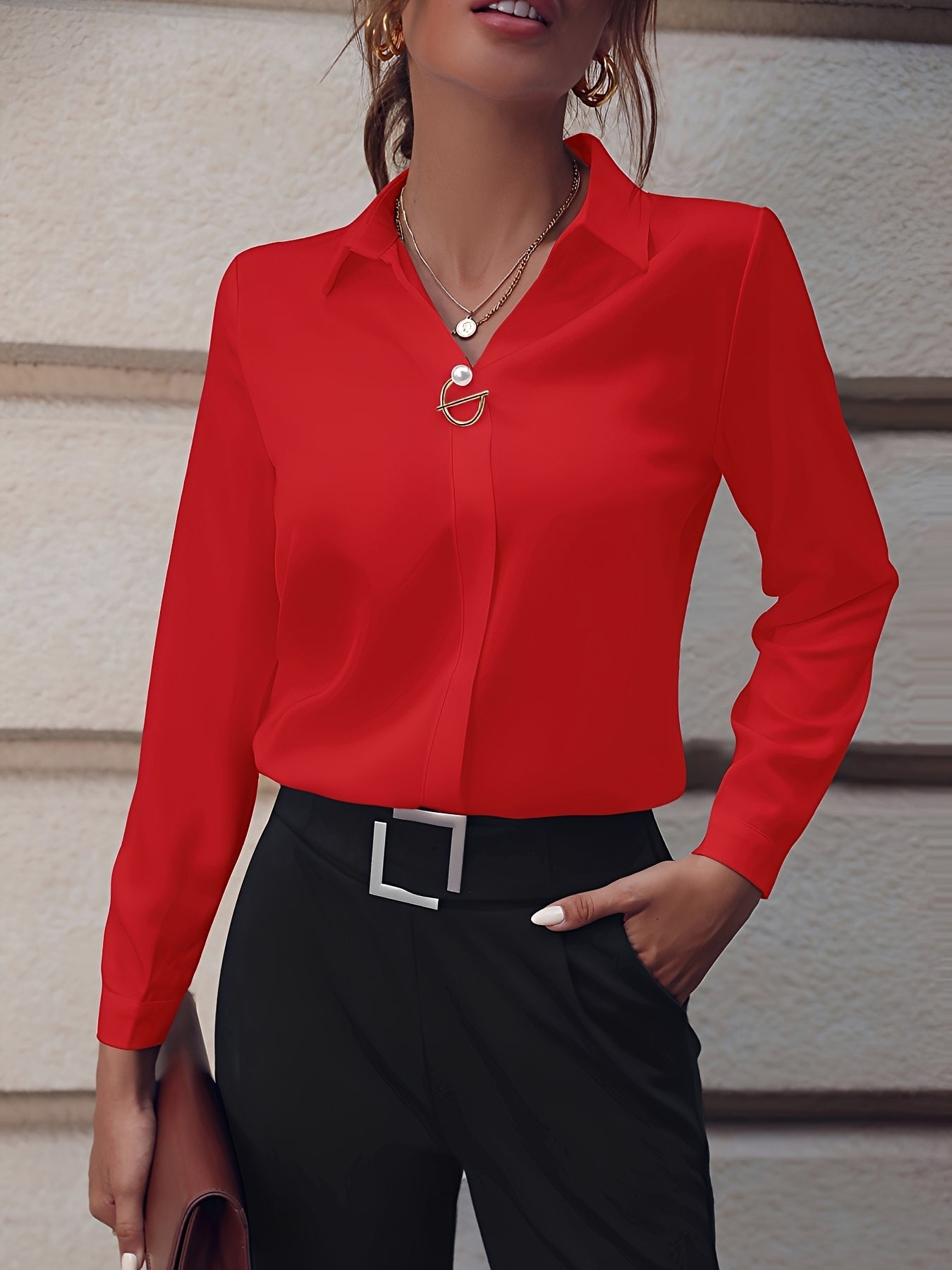 Erica - Chemise chic à manches longues