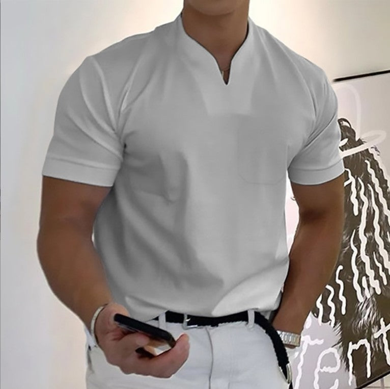 Jason - T-shirt de fitness business pour homme à manches courtes