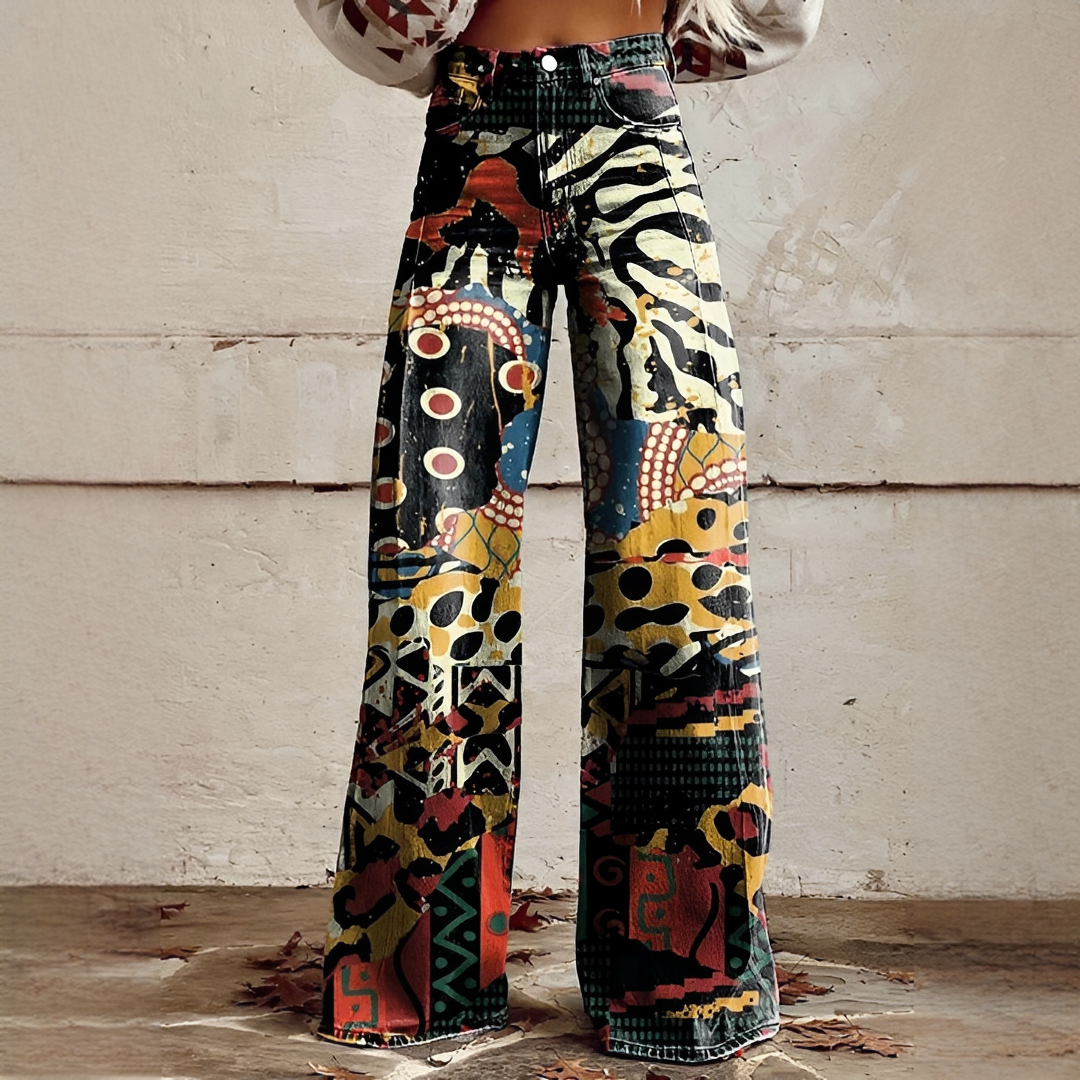 Shannon - Pantalon Large Raffiné