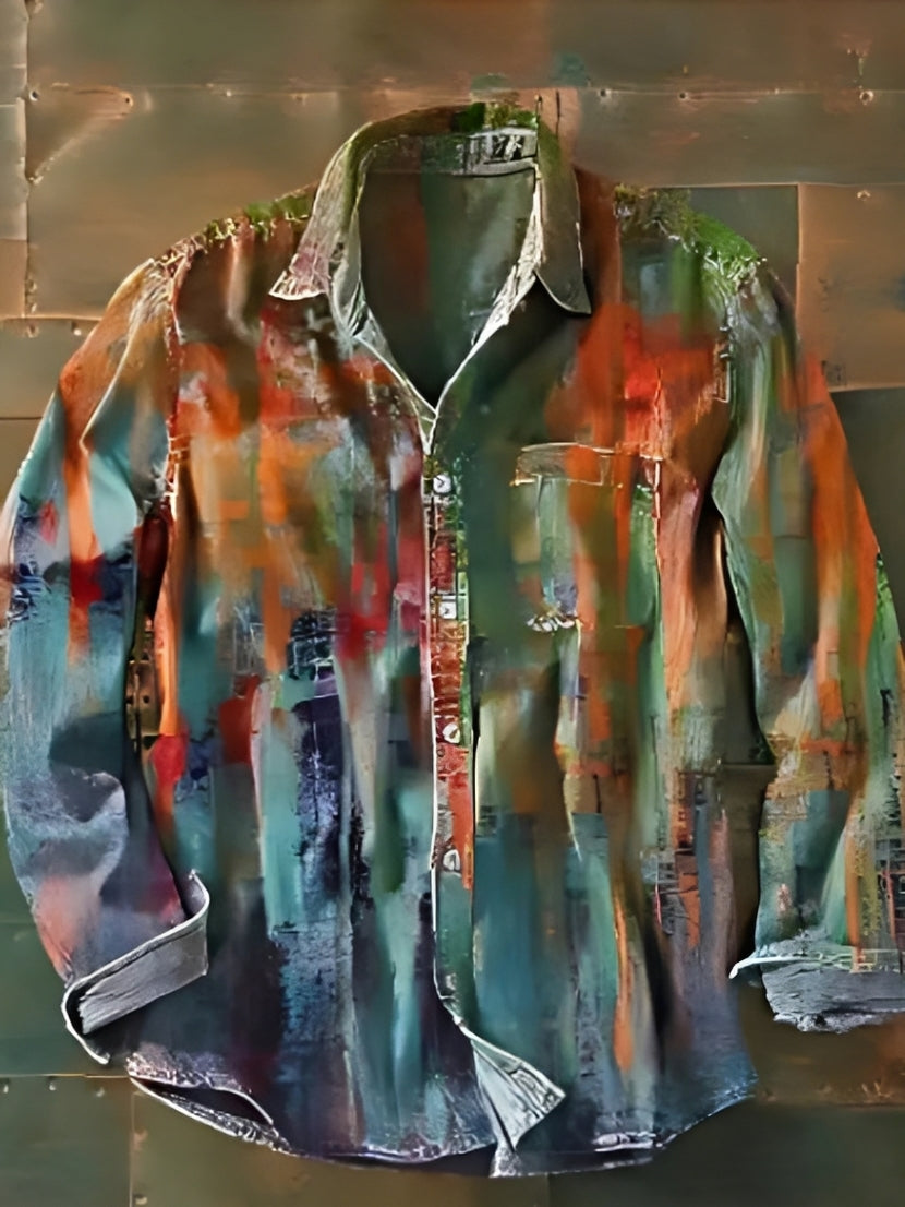 Charles – Chemise homme longue – Vintage et colorée