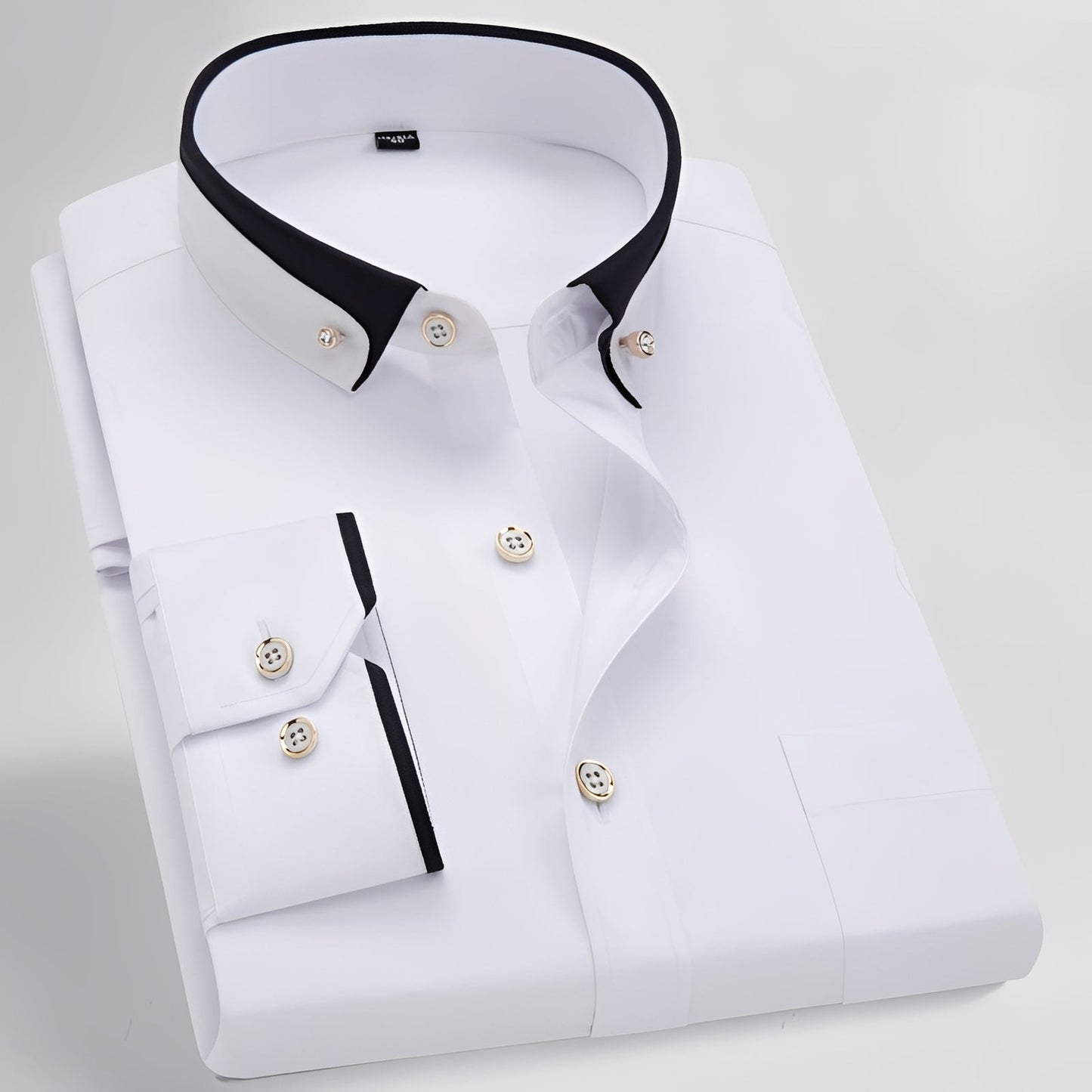Glindel - Chemise homme classique à manches longues