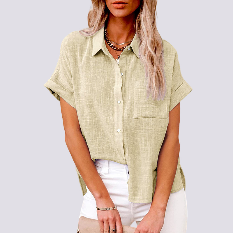 Nicole - Blouse courte avec poche
