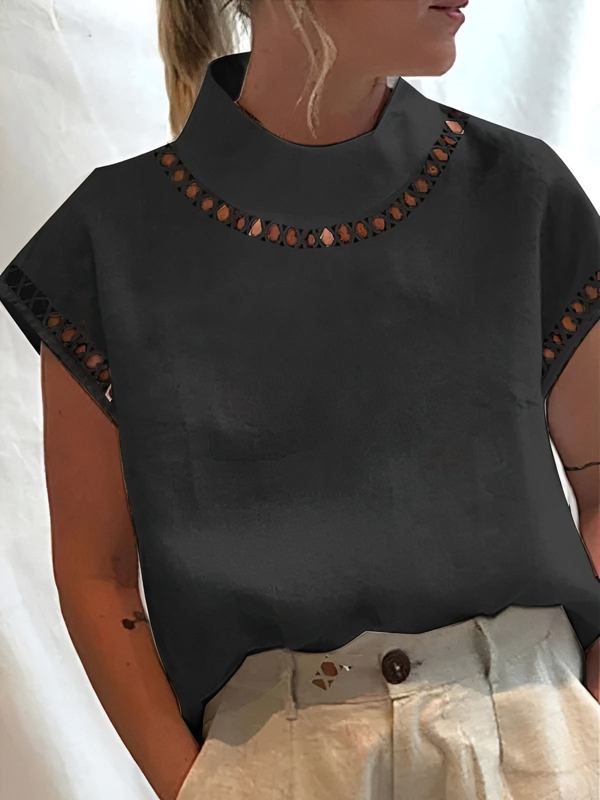 Nannie - Haut chic avec ouverture pour femmes