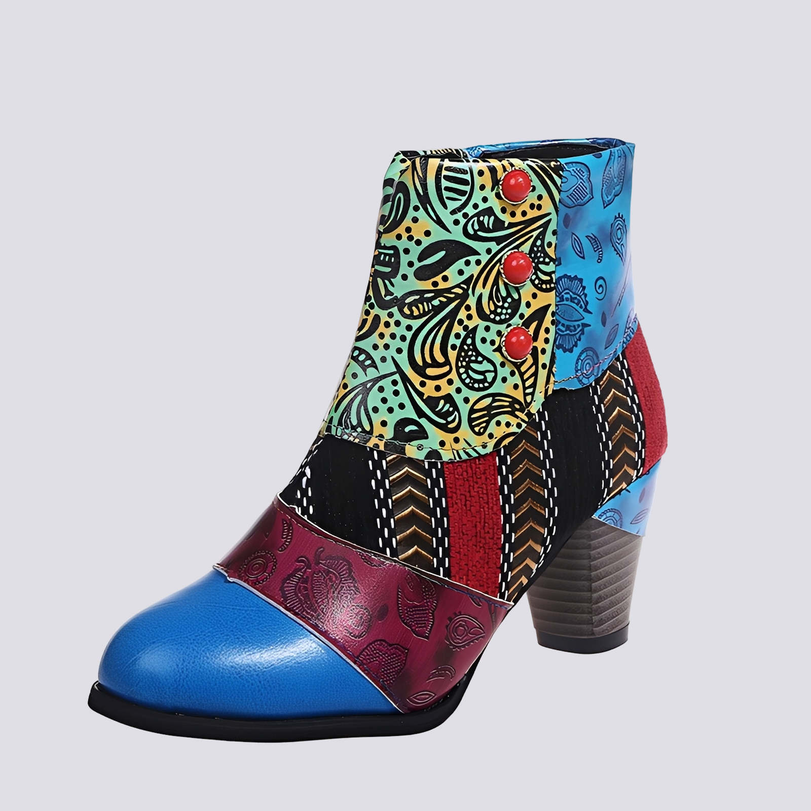 Emma - Bottes bohèmes aux multiples couleurs