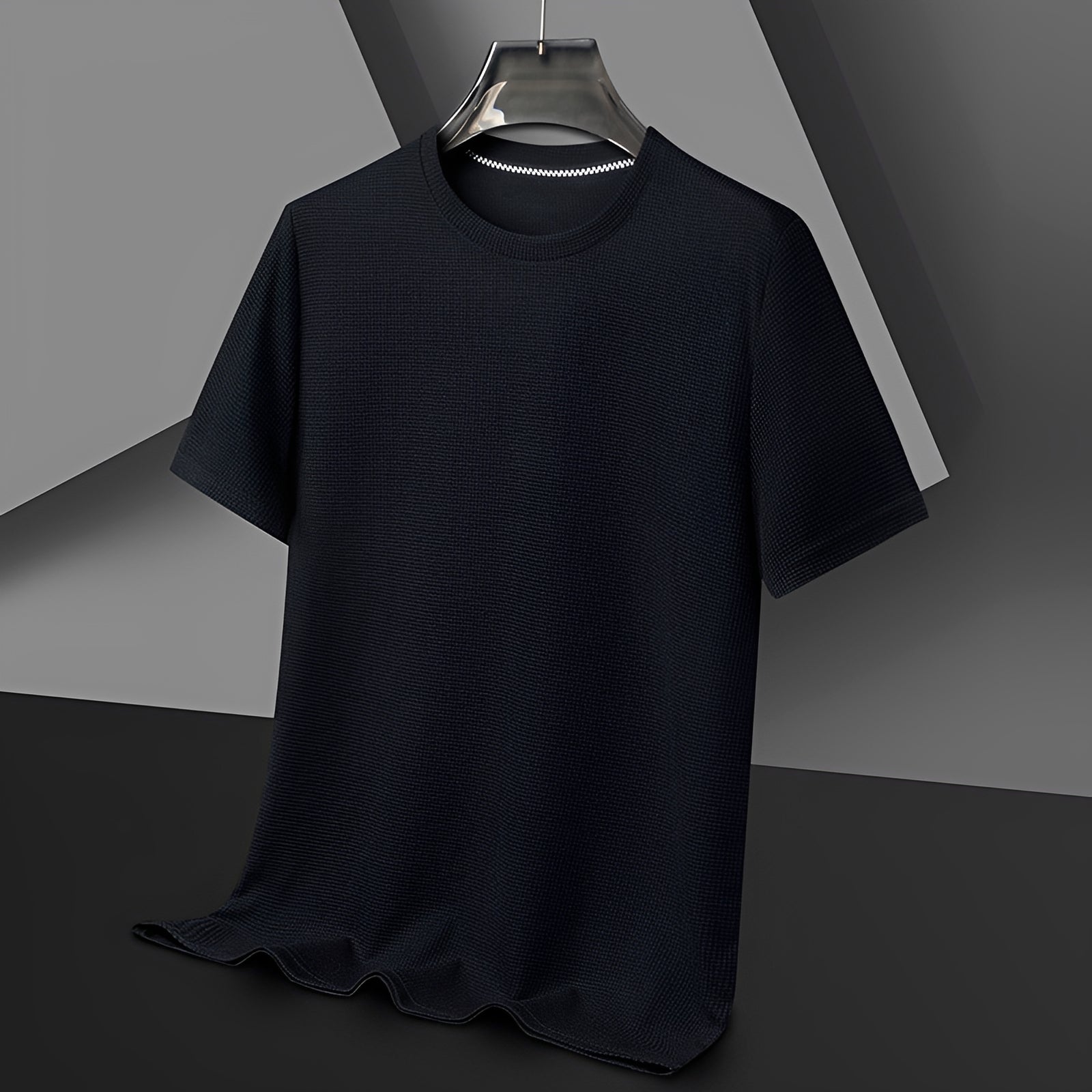 Jed - T-Shirt Texturé Décontracté