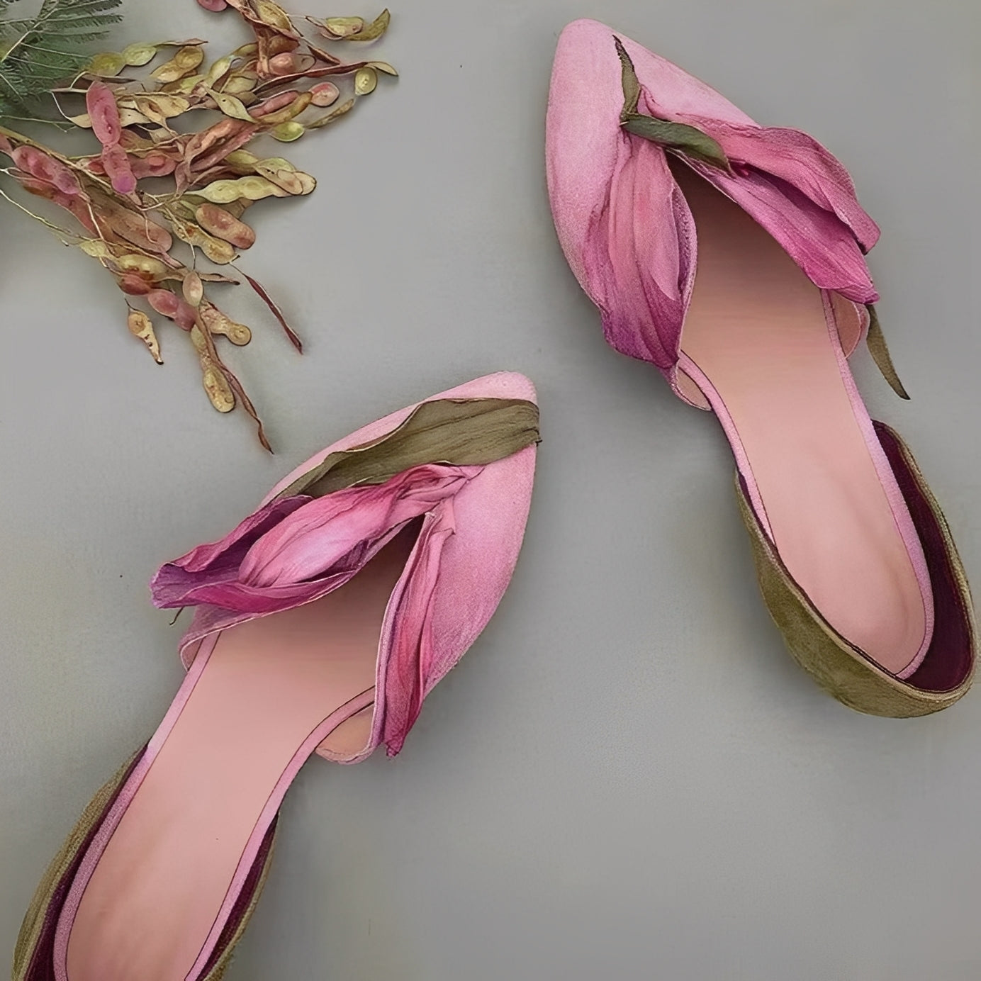 Jennifer - Ballerines modernes pour femmes avec motif floral