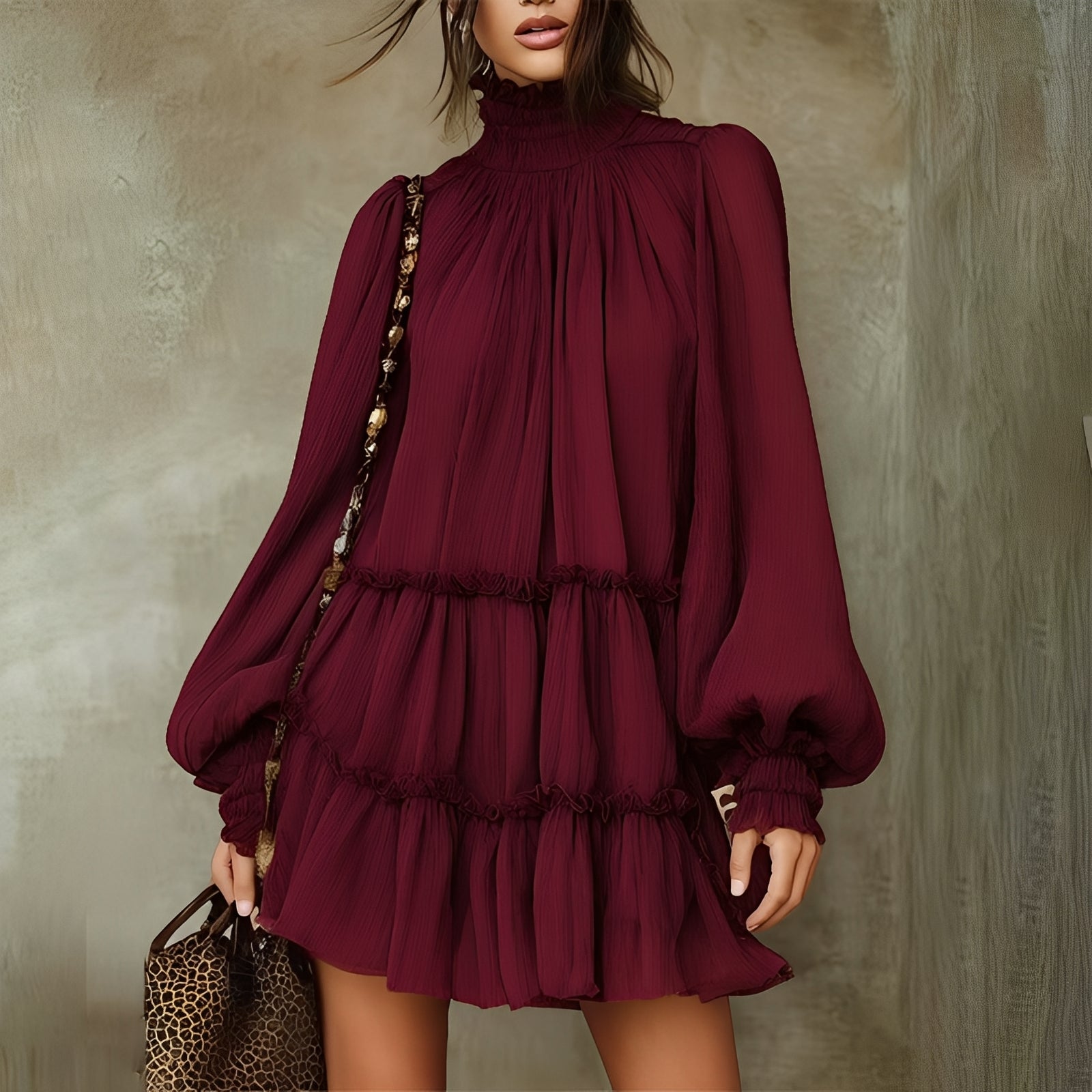 Mayeth - Robe Courte à Volants Chic