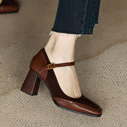 Isha - Chaussures élégantes à talons larges