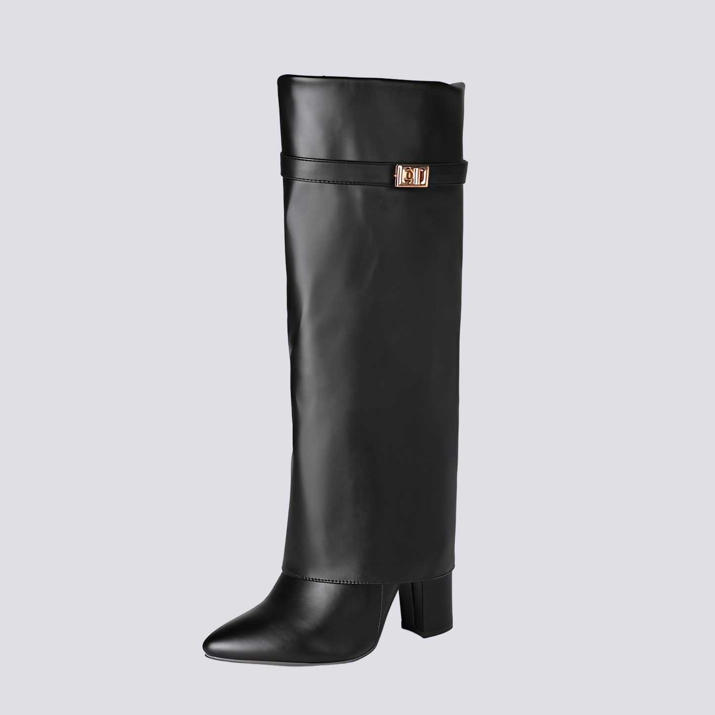 Jacqueline - Bottes Élégantes à Talon Carré