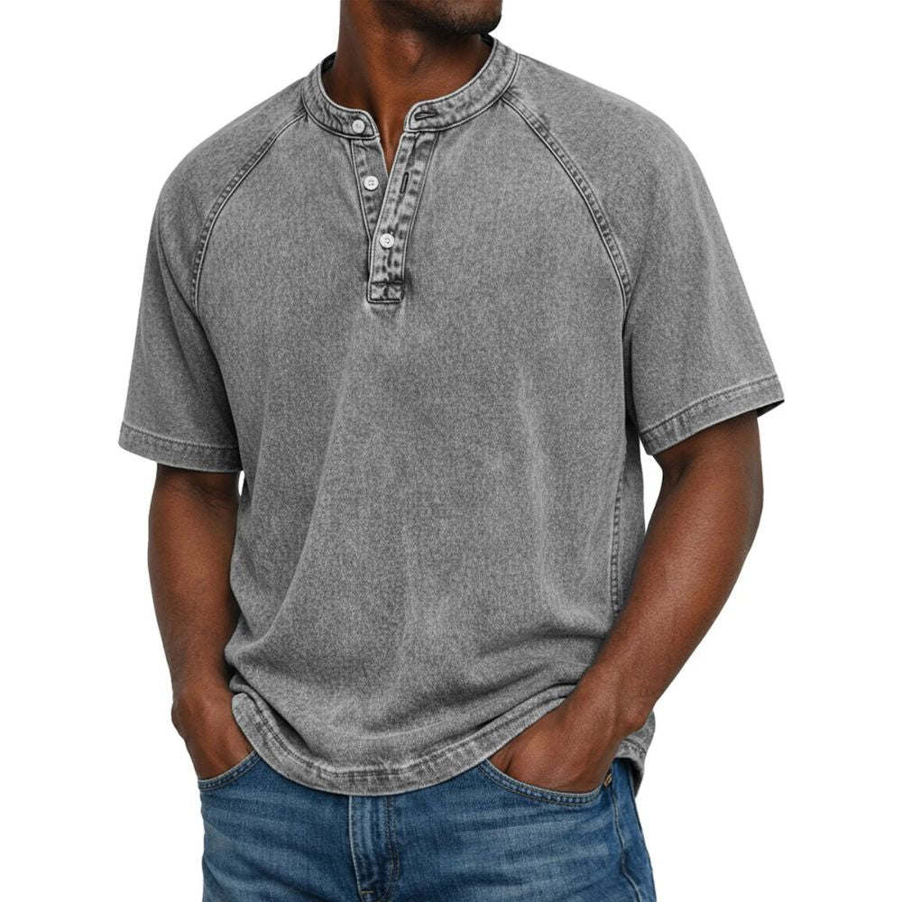 Austin - Chemise large effet délavé