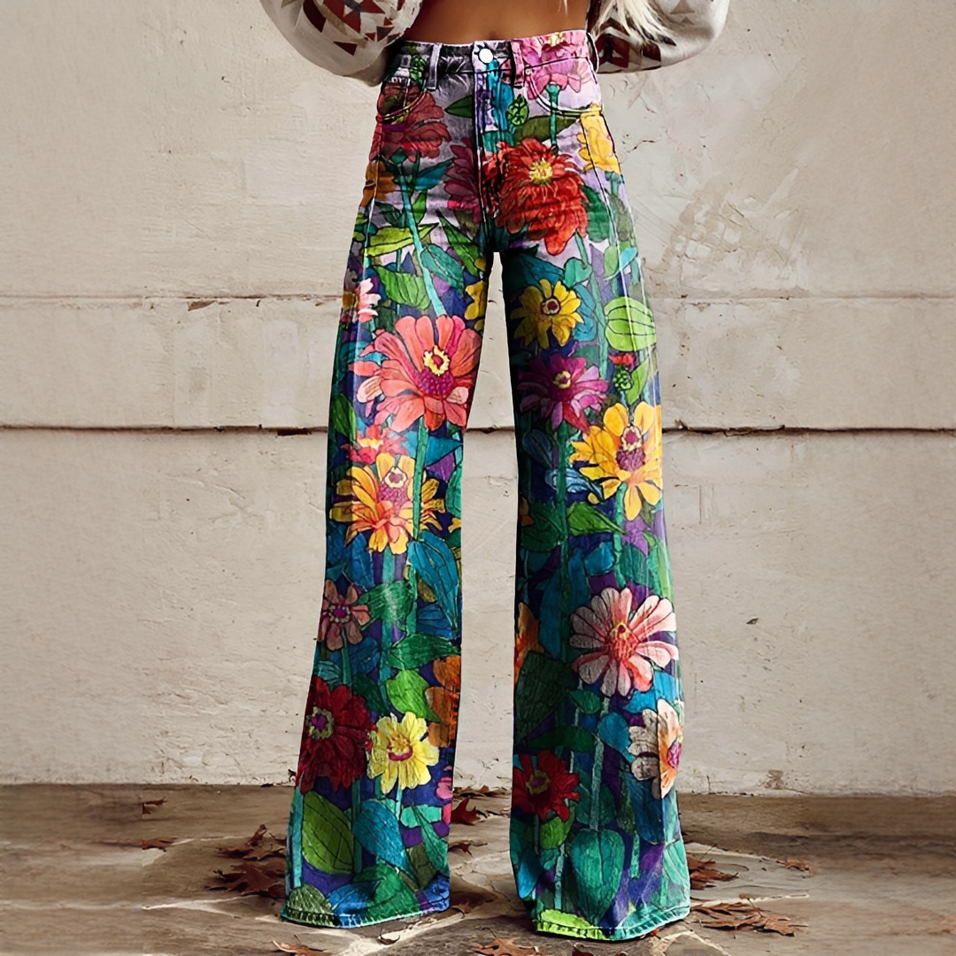 Shannon - Pantalon Large Raffiné
