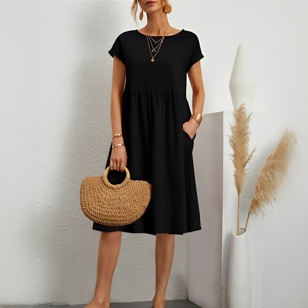Evalyn - Robe midi élégante