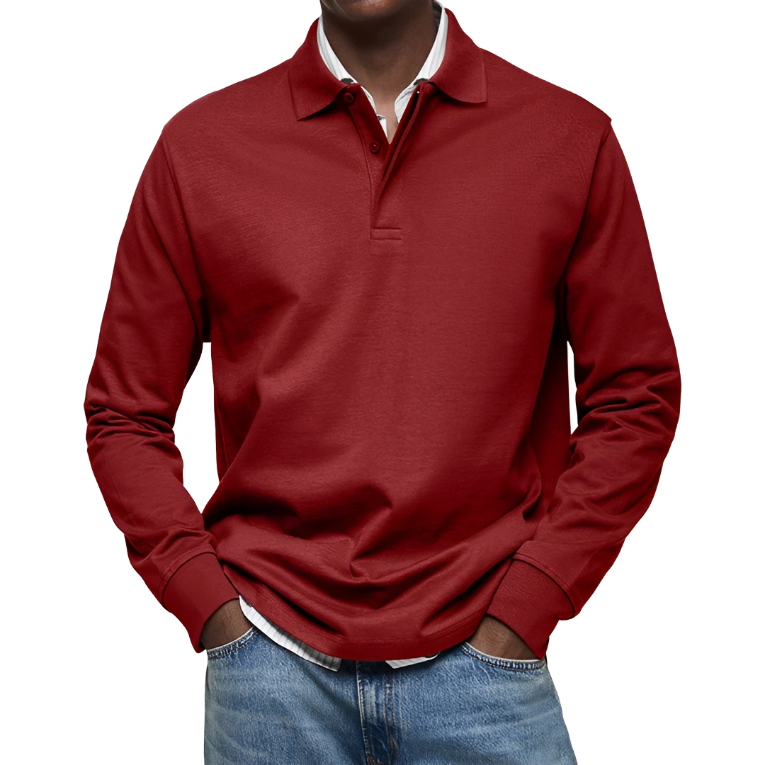 Argus - Polo homme à manches longues
