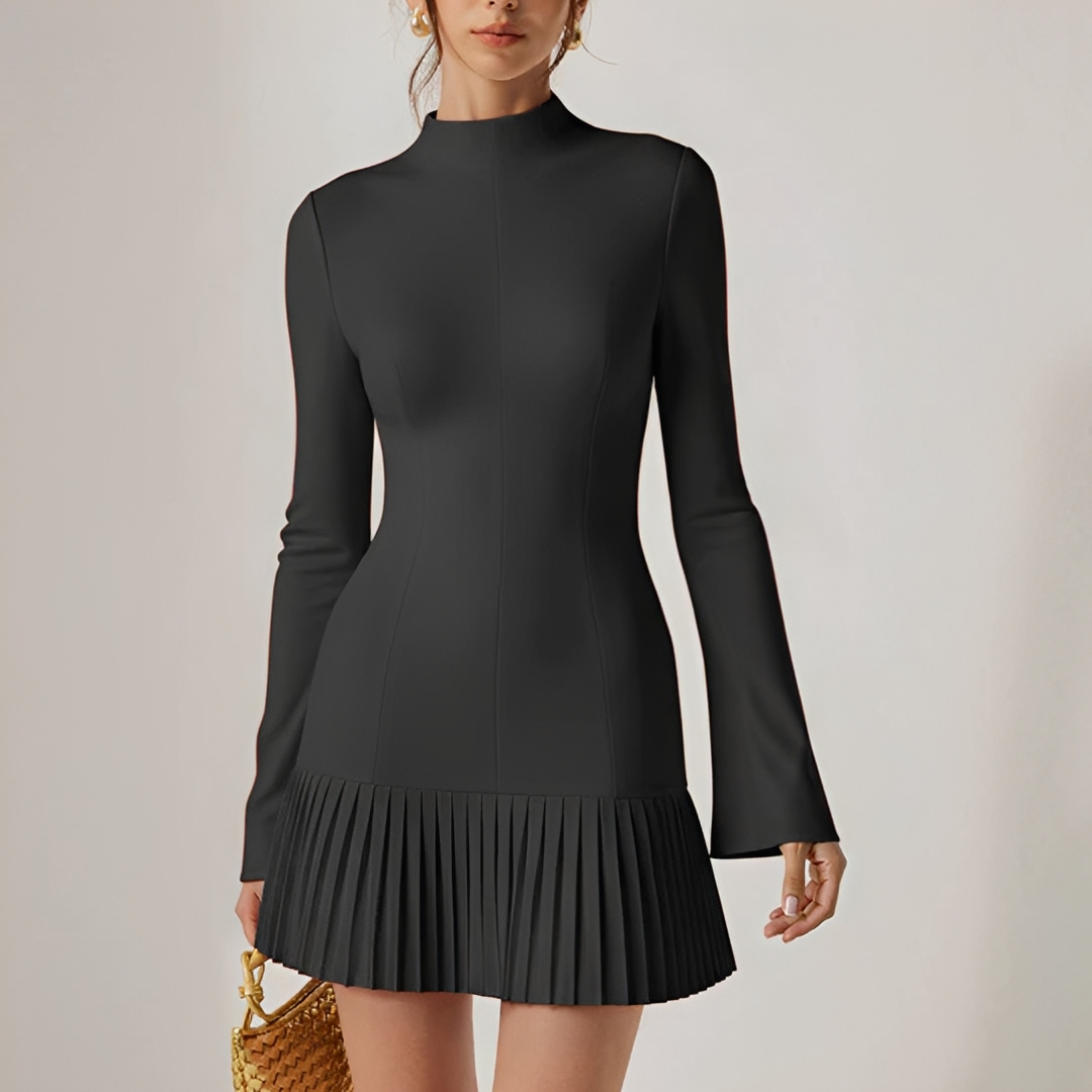 Elva - Robe Mini Plissée Élégante