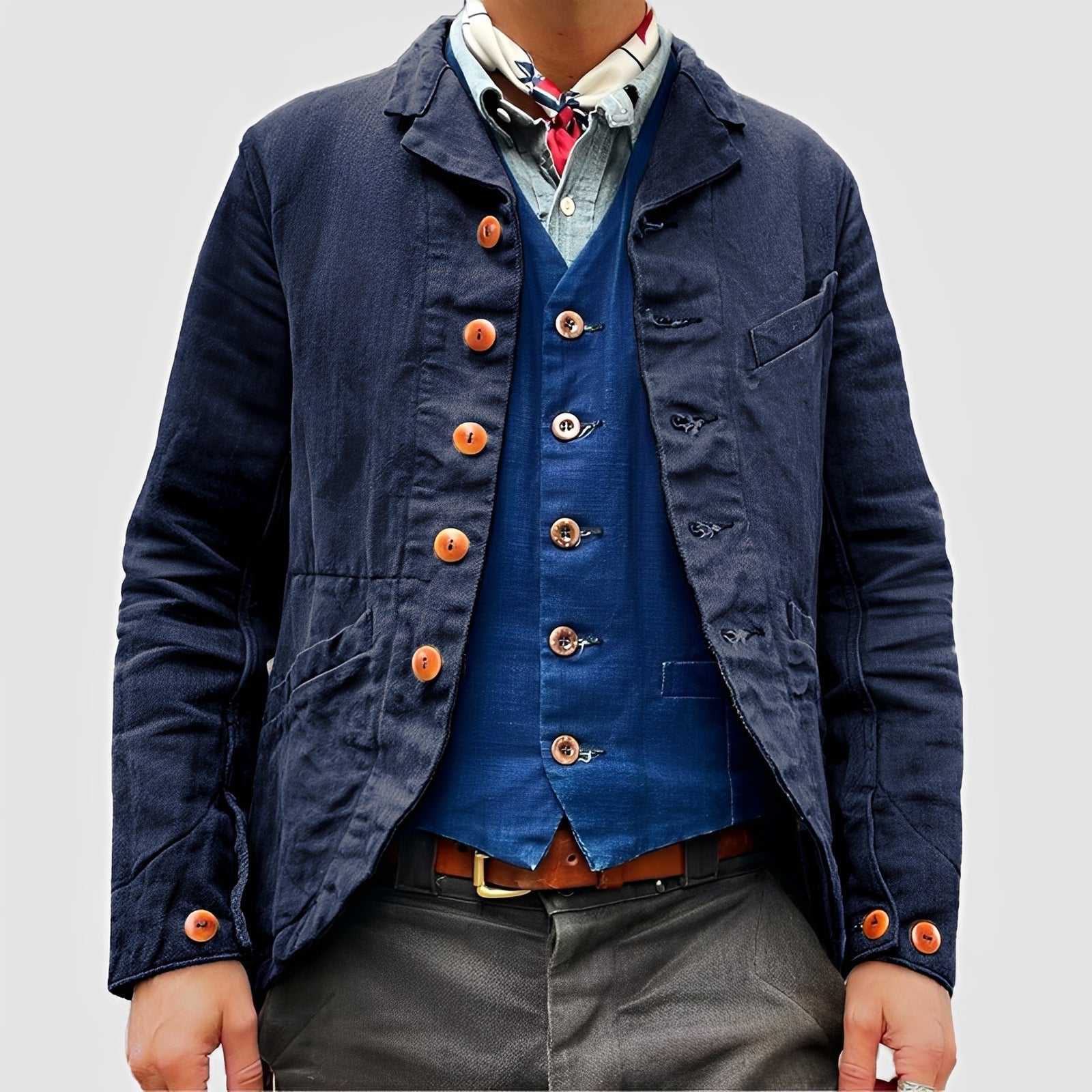 Rick - Veste large avec plusieurs poches