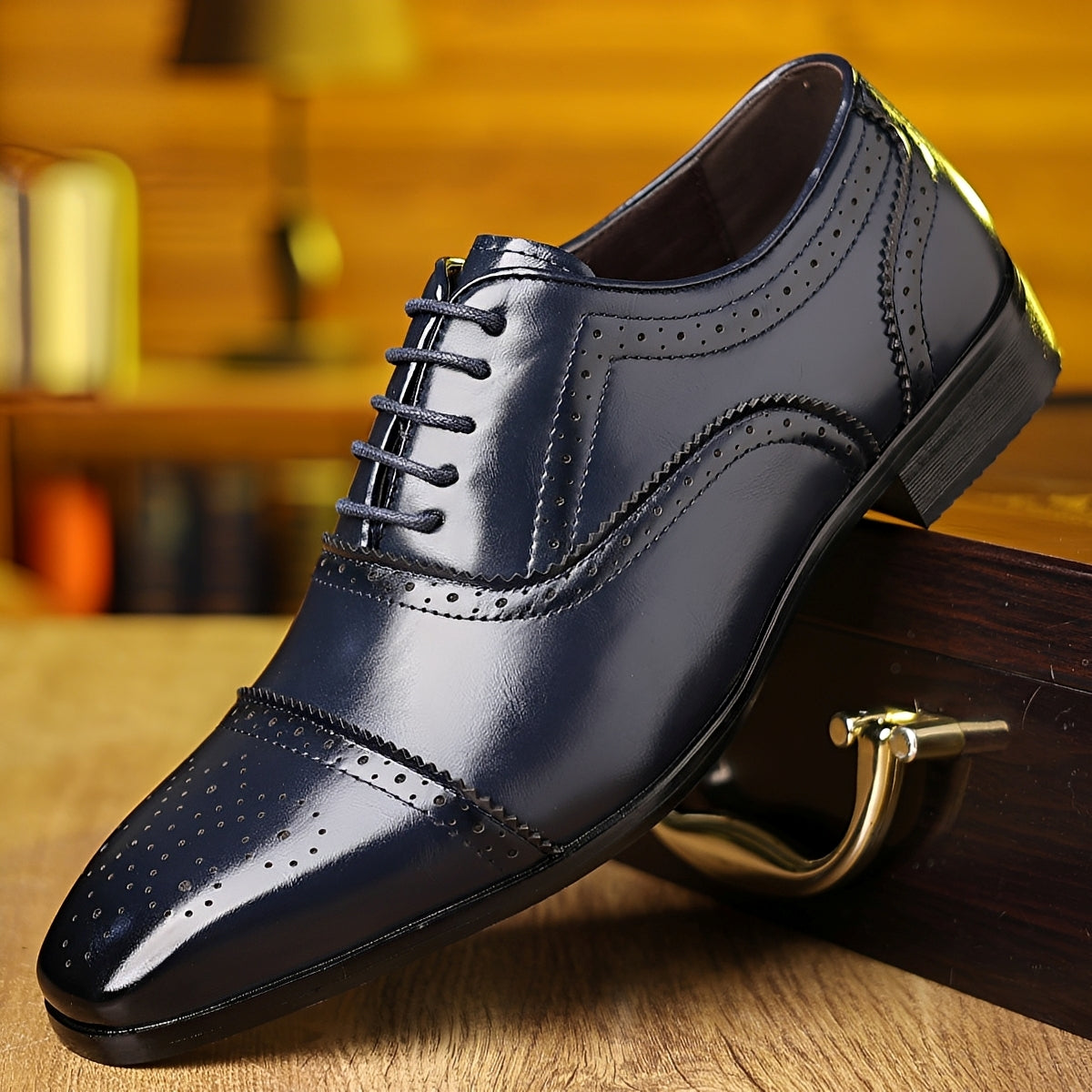 Ronan - Chaussures rétro pour hommes avec bouts pointus