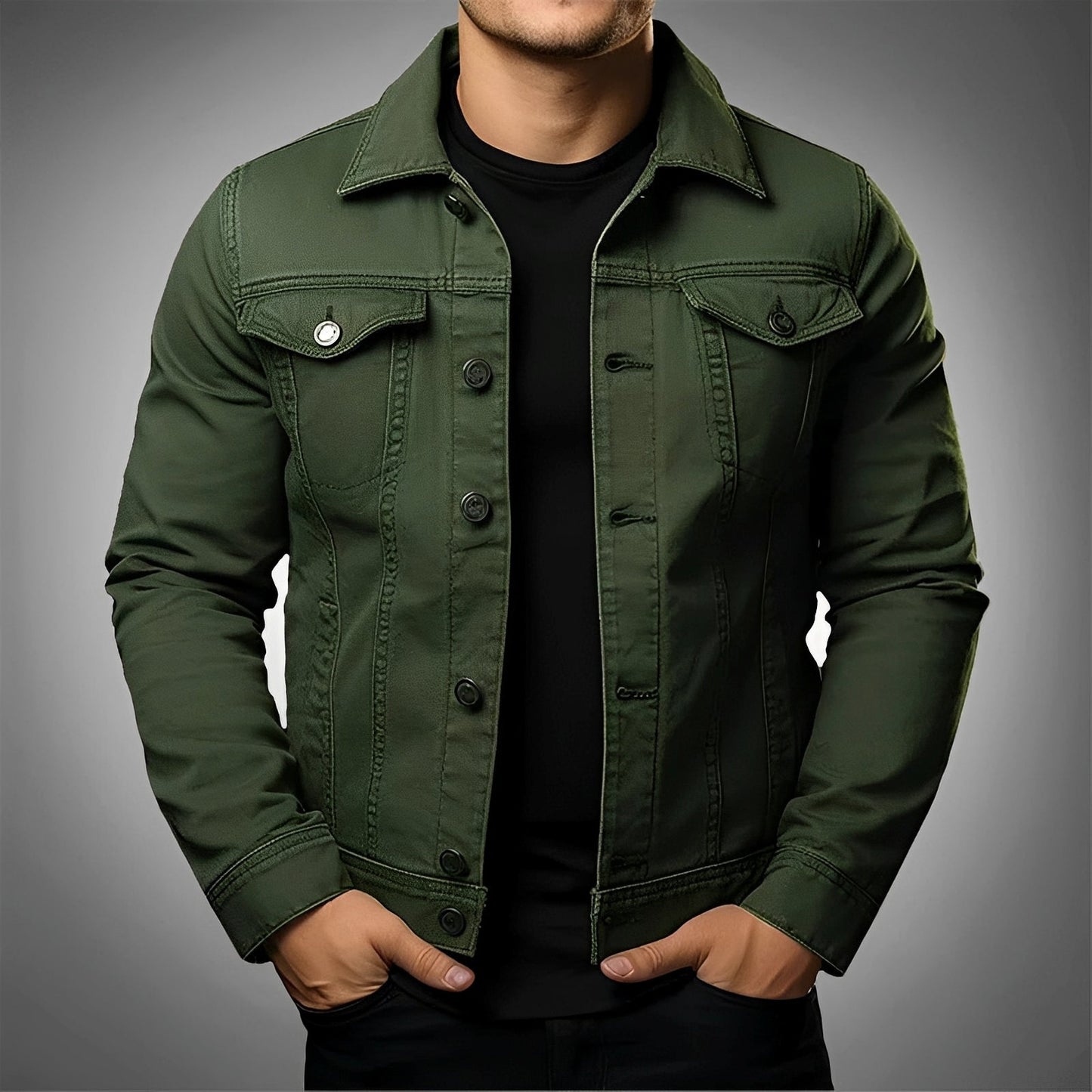 Leroy - Veste en jean moderne pour hommes