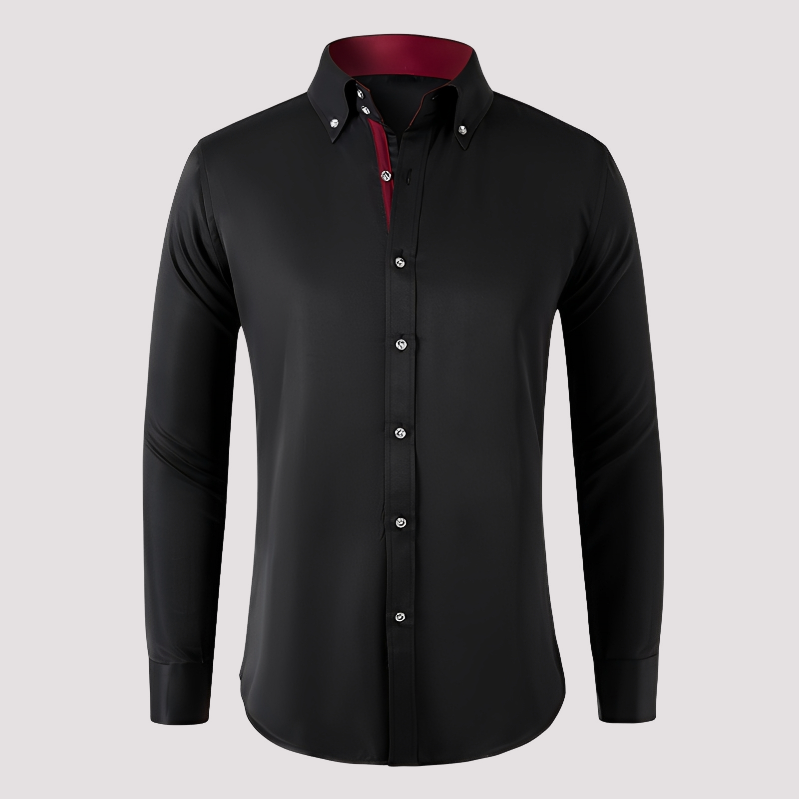 Marco - Chemise homme manches longues, style décontracté