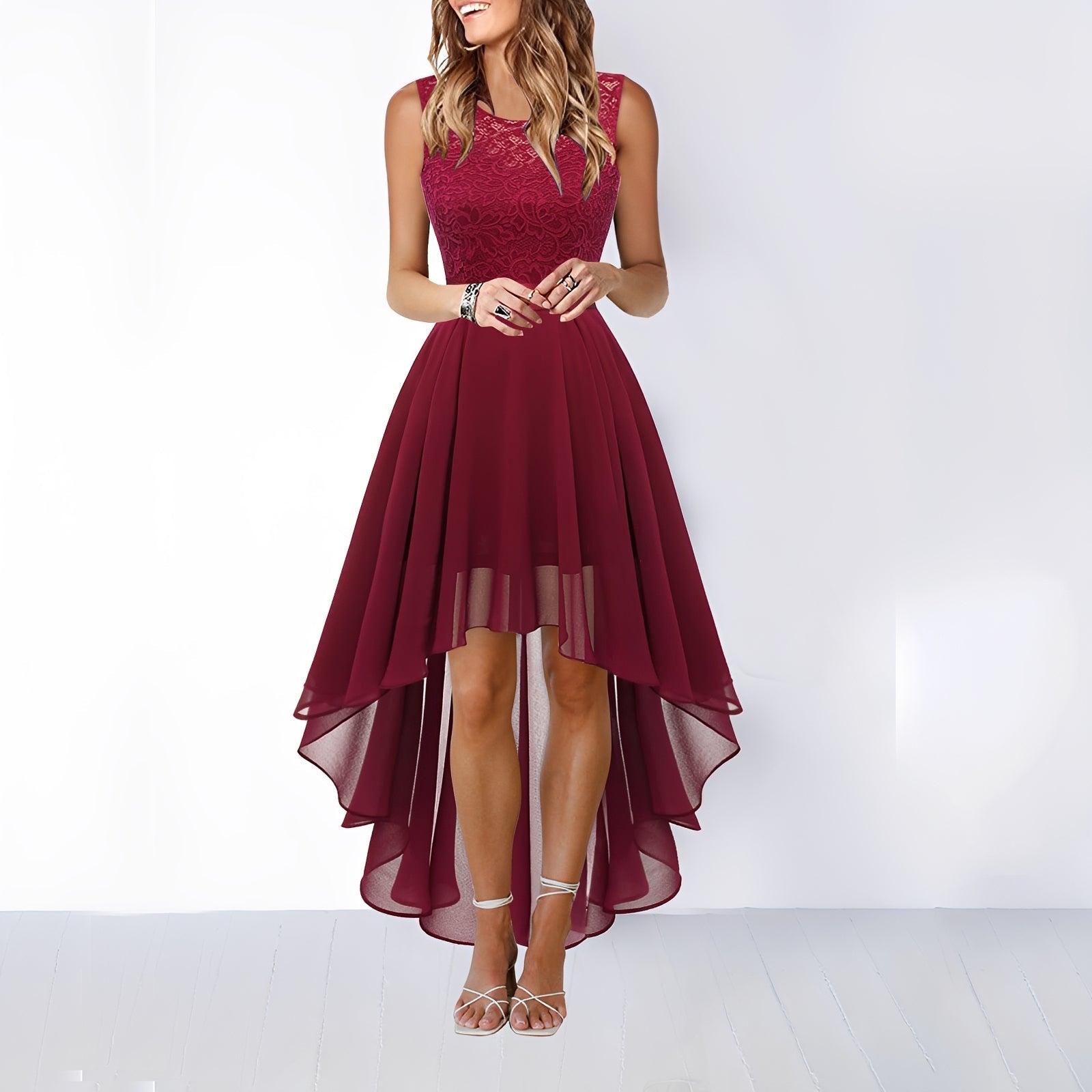 Leena - Robe de soirée chic avec asymétrie