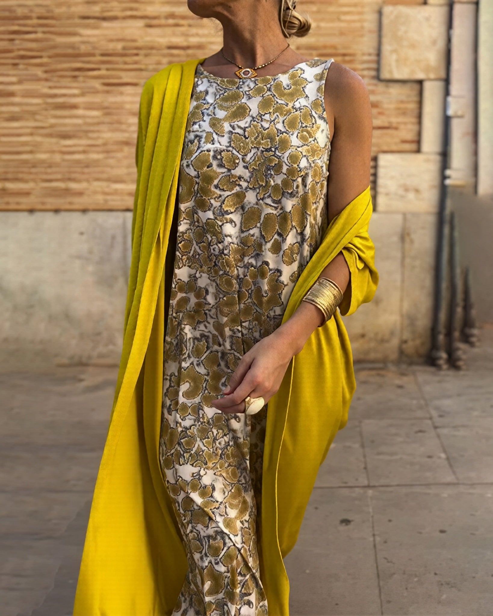 Sophia - Maxi robe pour dame avec un design imprimé