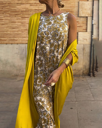 Sophia - Maxi robe pour dame avec un design imprimé