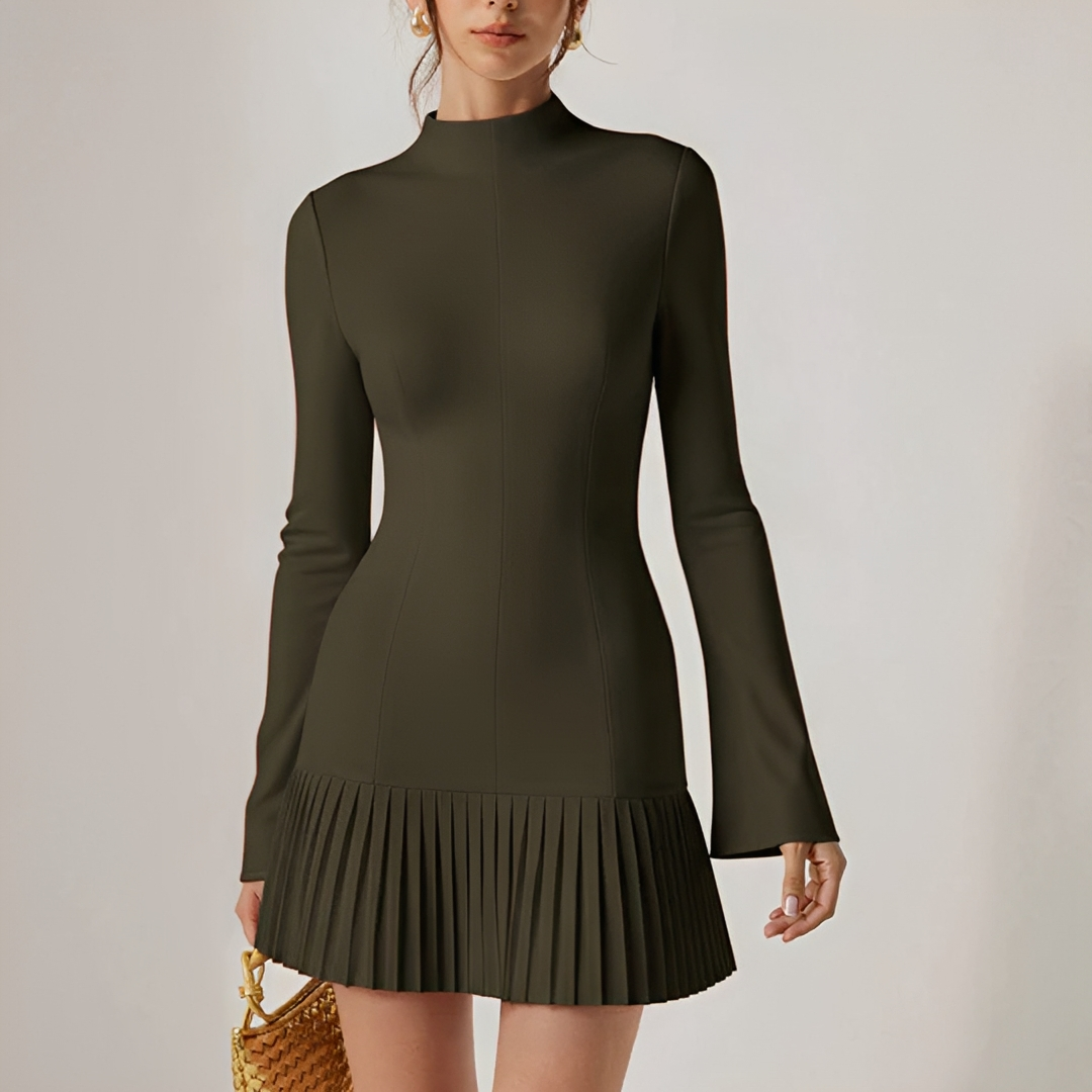 Elva - Robe Mini Plissée Élégante