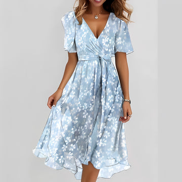 Emelia - Robe en tissu léger à motifs floraux