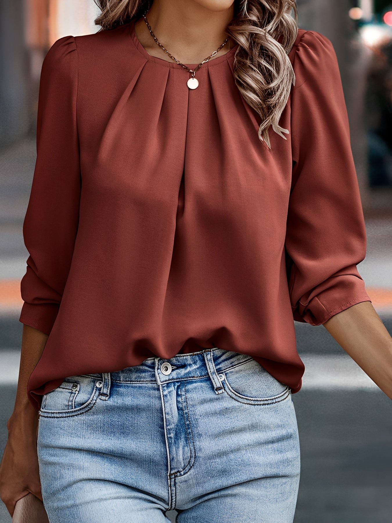 Sophie - Blouse chic avec manches amples pour femmes