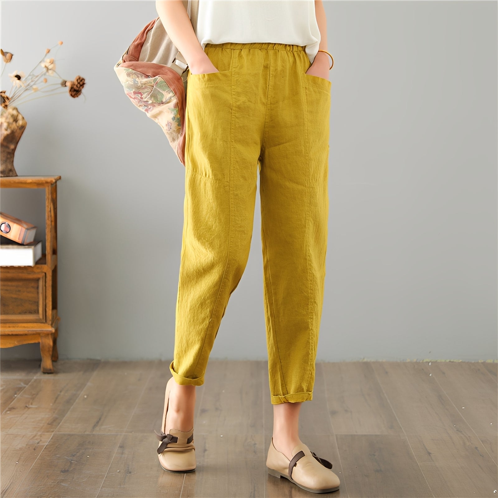 Gretchen - Pantalon large avec poches pour femmes
