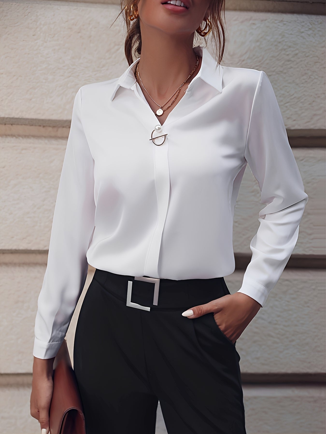 Erica - Chemise chic à manches longues