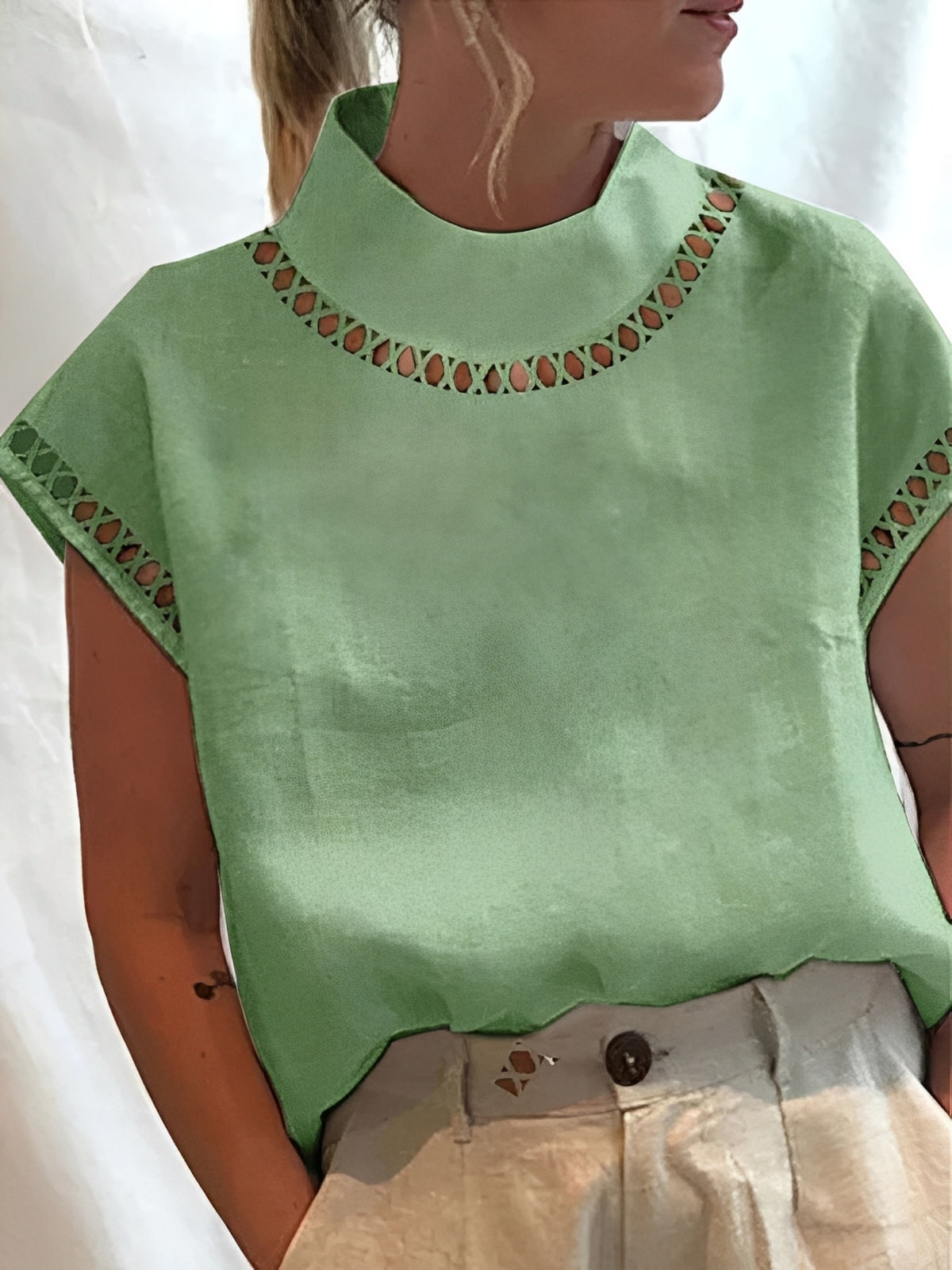 Nannie - Haut chic avec ouverture pour femmes