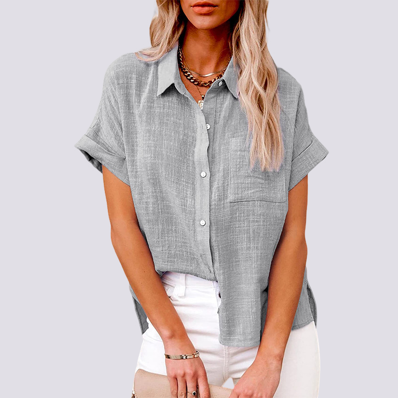Nicole - Blouse courte avec poche
