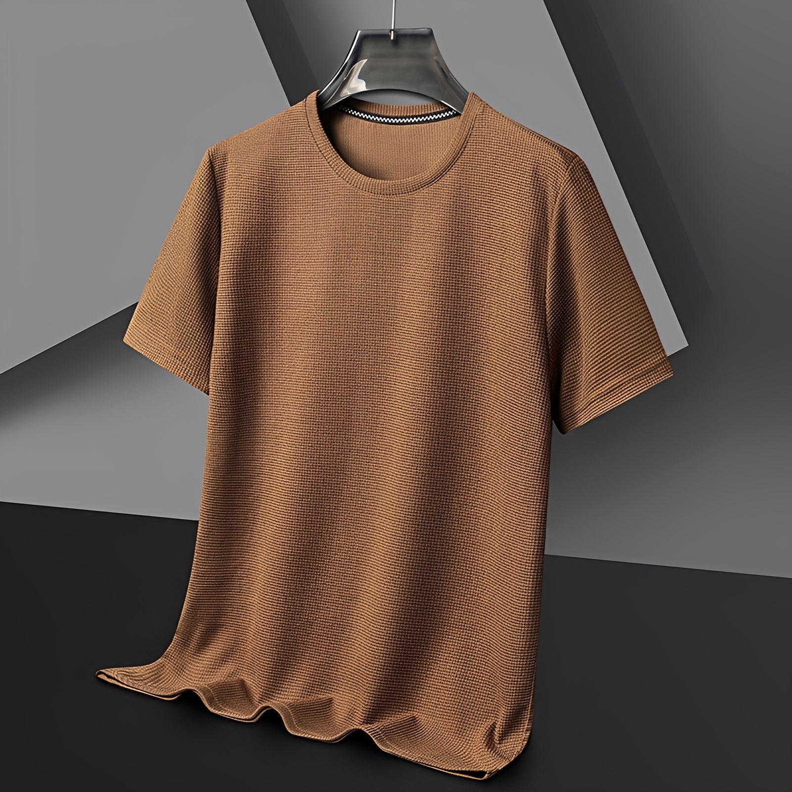 Jed - T-Shirt Texturé Décontracté